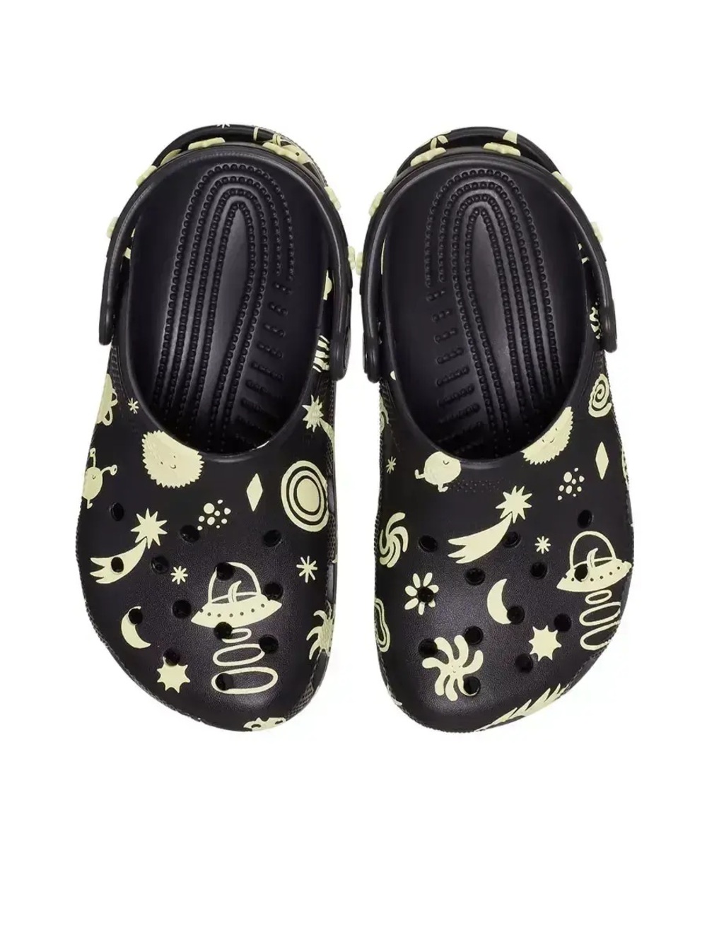 Crocs Kid’s Classic Glow Space Clog sz 6